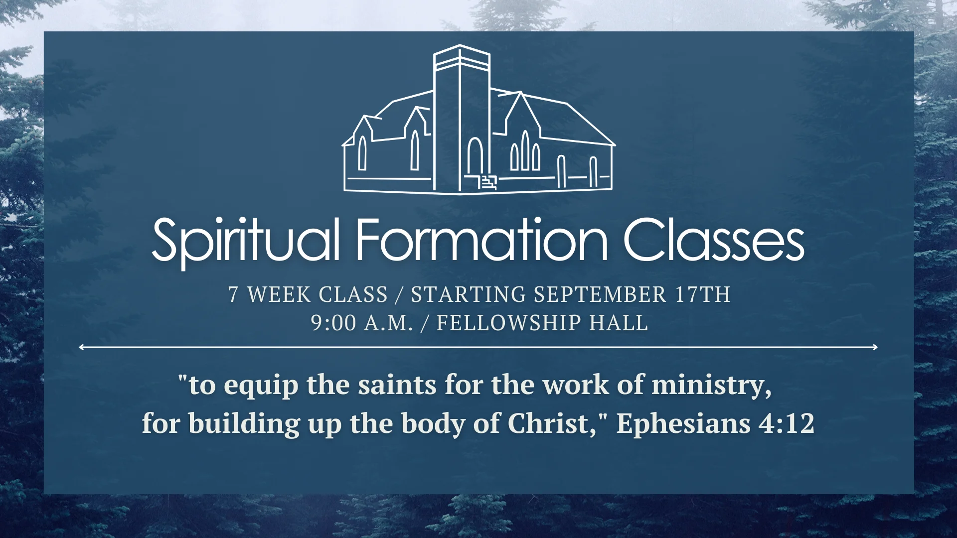 Spiritual Formation Class 2: A Biblical Theology of Baptism