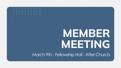 Member Meeting